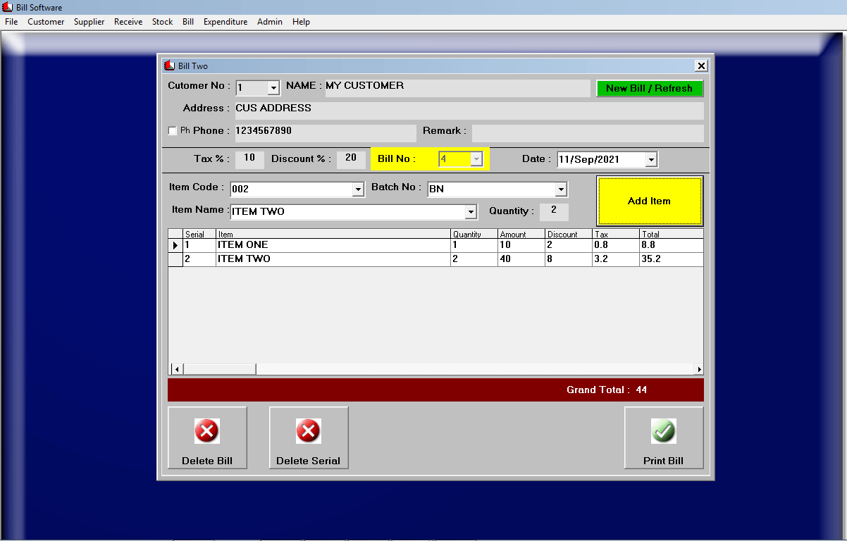 Billing Software Make Bill